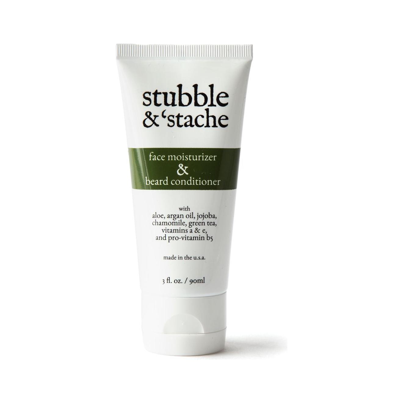 Stubble & 'Stache Face Moisturizer And Beard Conditioner 3 Oz Beard Conditioner Pasteur Pharmacy