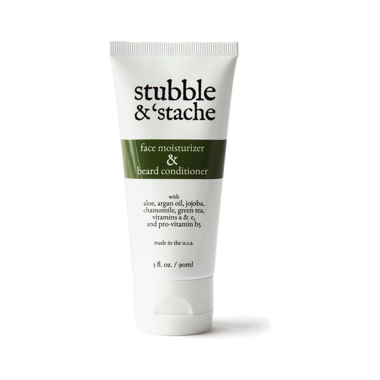 Stubble & 'Stache Face Moisturizer And Beard Conditioner 3 Oz Beard Conditioner Pasteur Pharmacy