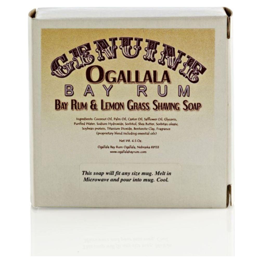 Ogallala Bay Rum, Bay Rum and Lemon Grass Shaving Soap 4.5 Oz Shaving Soap Pasteur Pharmacy