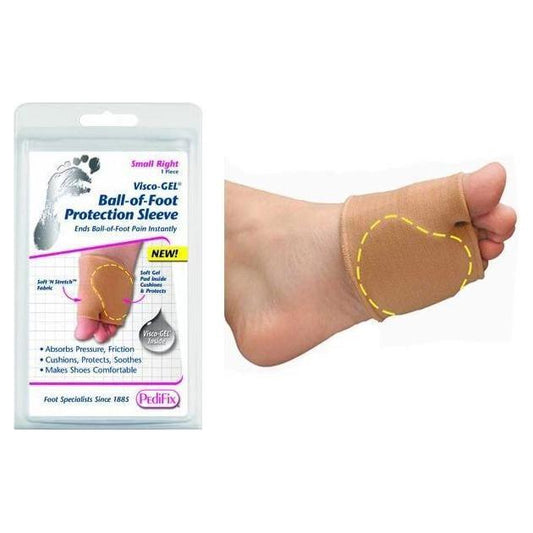 PediFix Visco-Gel Ball of Foot Protection Sleeve - Large Left Foot Protection Sleeve Pasteur Pharmacy