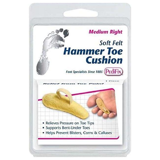 PediFix Hammer Toe Cushion Felt Medium Right 1ct Foot Care Pasteur Pharmacy