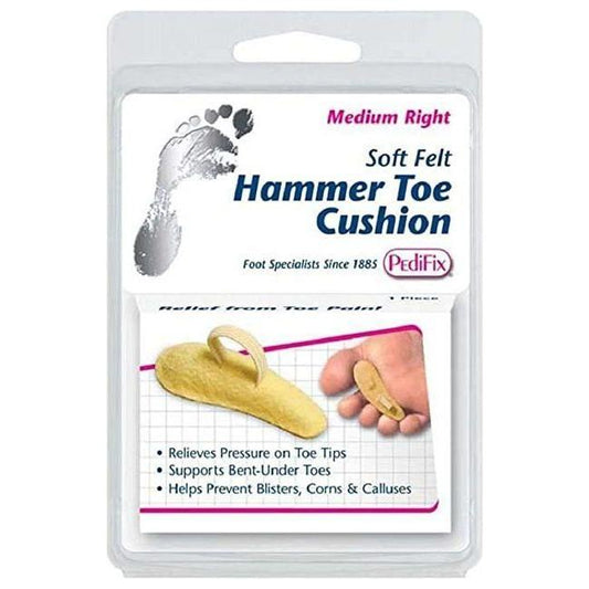 PediFix Hammer Toe Cushion Felt Medium Right 1ct Foot Care Pasteur Pharmacy