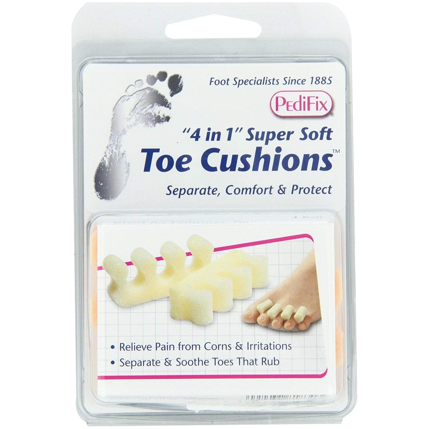 PediFix Toe Cushions One Size Fits Most 2 Each Toe Cushions Pasteur Pharmacy