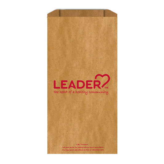Leader Rx Bag Paper 4x1x10 IN 3000 Ct Paper & Plastic Shopping Bags Pasteur Pharmacy