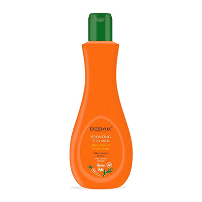 Bebak Carrot Sun Milk for a Deep Golden Tan 215 ml