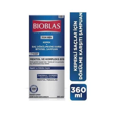 Champú Bioblas de Menta con Complejo B19 - 12oz | Cuidado Anticaspa