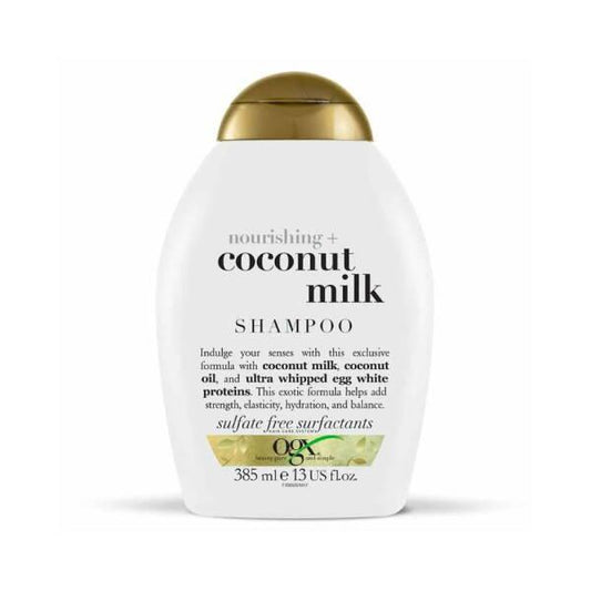 Shampoing au lait de coco OGX - Sans sulfates, soin capillaire nourrissant pour cheveux secs ou abîmés
