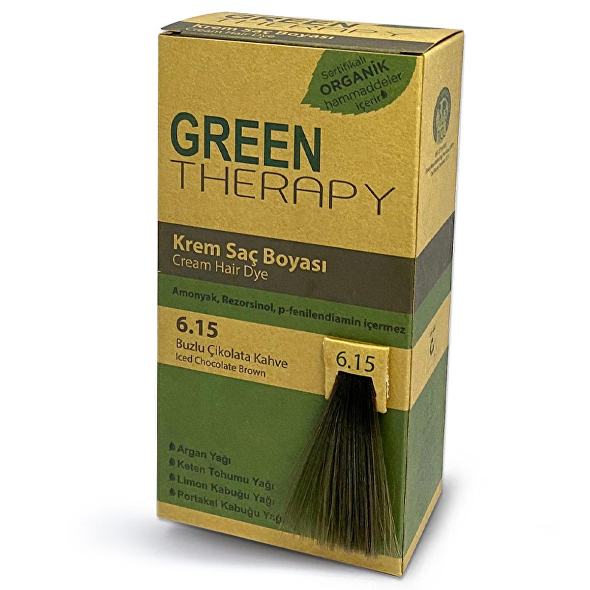 Tinte capilar sin amoníaco Green Therapy: fórmula nutritiva con aceite de argán para un color natural