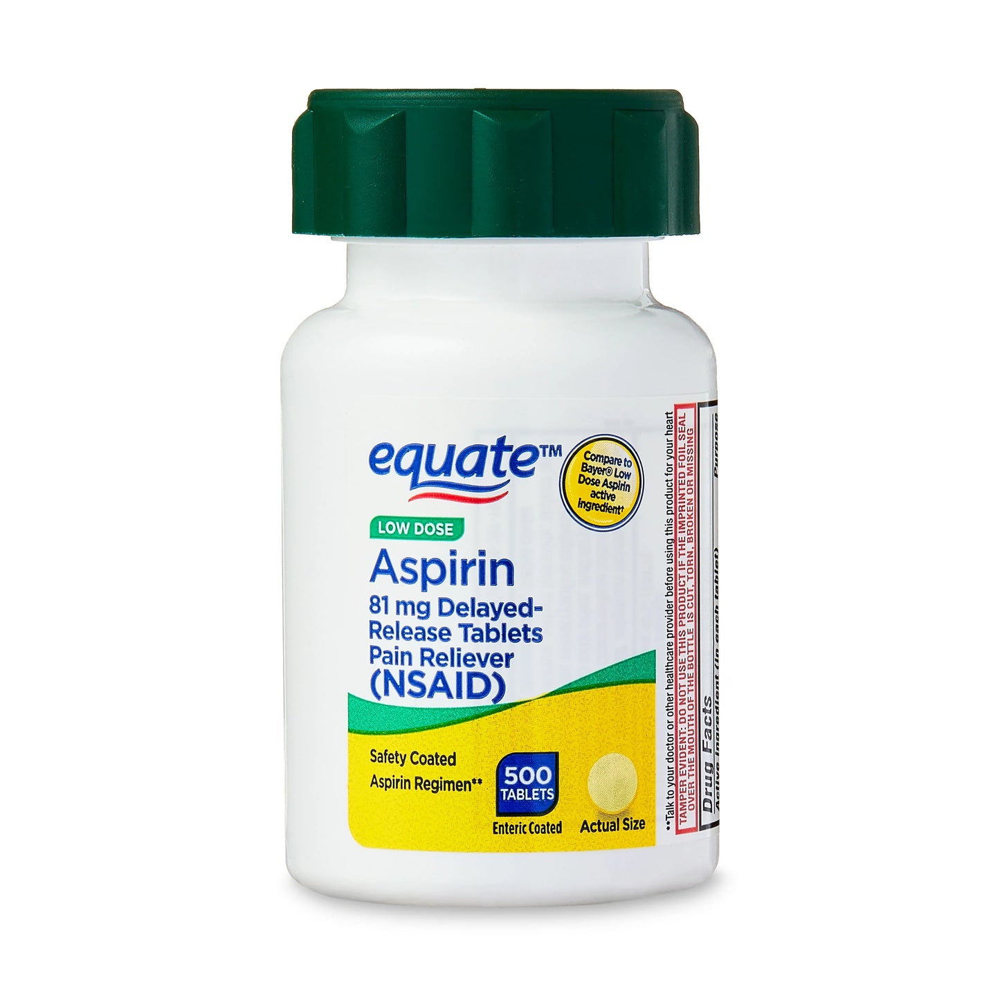 Equate Low Strength Aspirin 81 mg, Chewable Tablets (108 Count, 3 x 36) Medicine & Drugs Pasteur Pharmacy