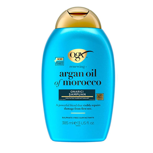 Shampoing à l'huile d'argan du Maroc OGX - Sans sulfates, hydratant et nourrissant pour cheveux secs