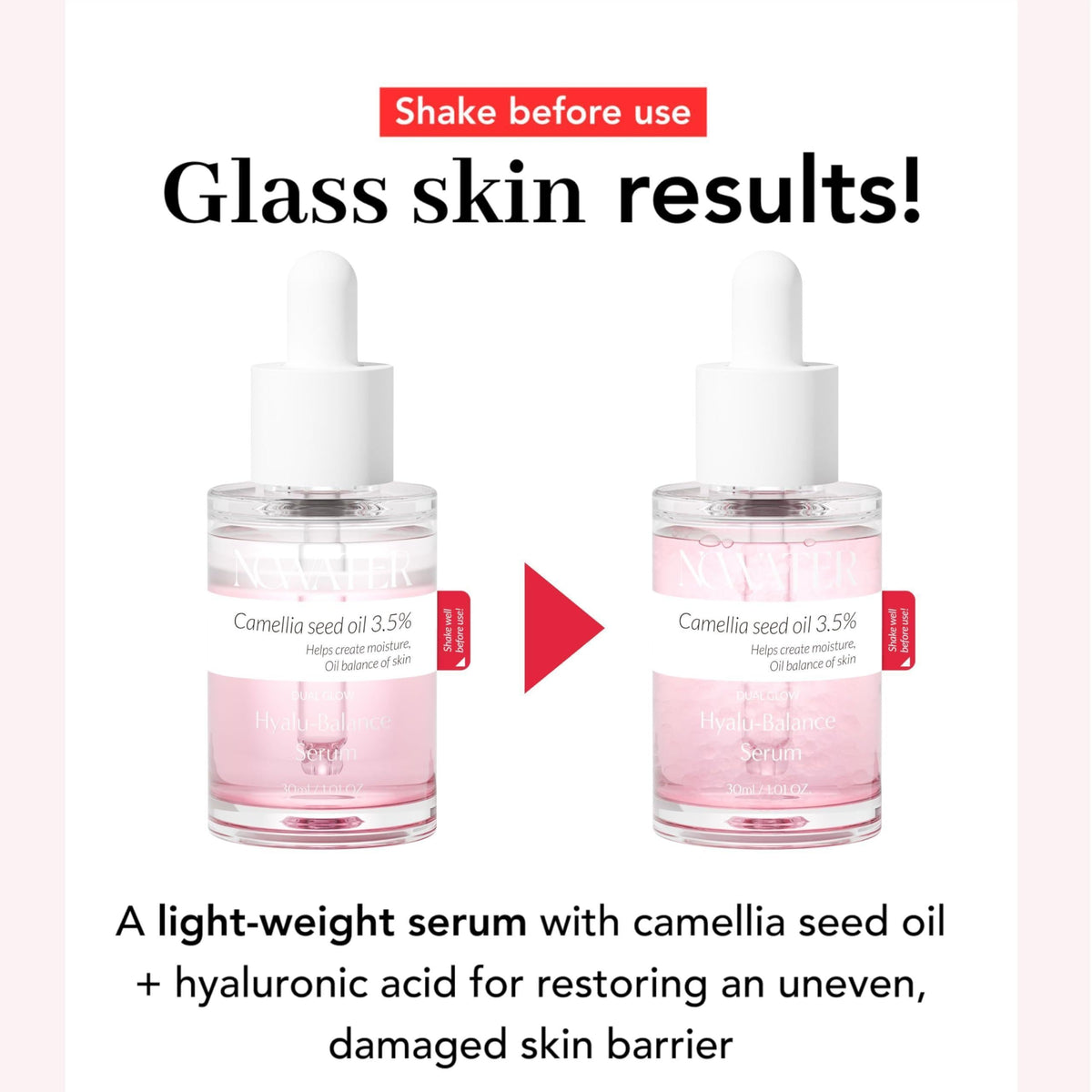 Dual Glow Hyalu balance Serum 1.01 fl oz Hyaluronic Acid Serum Perfect Balance