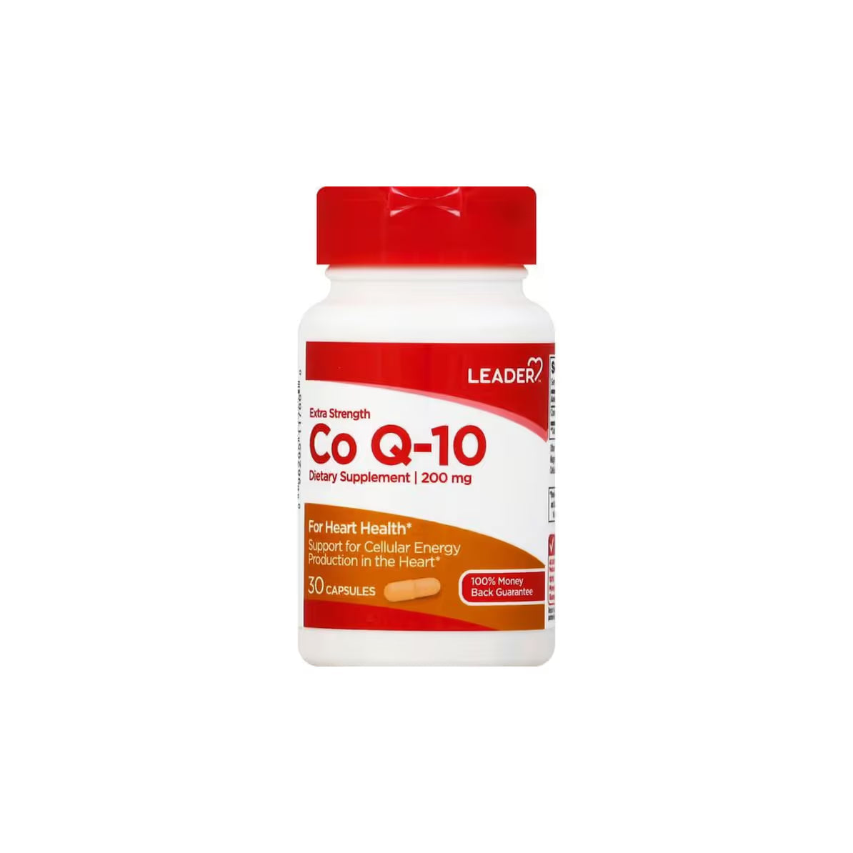 Leader# co-enzyme q10 200mg softgels 30 ct Vitamins & Supplements Pasteur Pharmacy