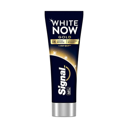 Pasta dental Signal White Now Gold 75ml - Blanqueamiento instantáneo | Eliminación de manchas