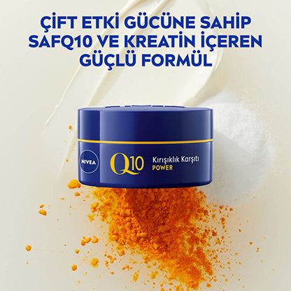 Crème de nuit anti-rides Nivea Q10 50 ml - Formule avancée | Anti-âge