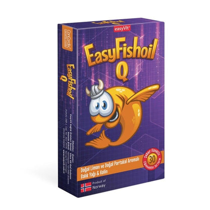 EasyFishoil Q Chewable Omega-3 for Kids - Vision - 30 Count
