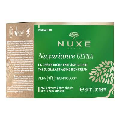 Crème visage anti-âge Nuxe Nuxuriance Ultra : hydratation riche pour peaux matures et sèches | Réduction des rides, raffermissante | Soin de la peau de luxe - 50 ml