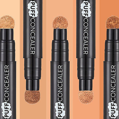 Corrector Flormar - Corrector para bolsas en los ojos con aplicador de esponja, Beige claro, Subtono frío