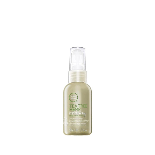 Huile réparatrice pour cheveux et corps Paul Mitchell Tea Tree Hemp - 50 ml, soin naturel, propriétés nourrissantes et antifongiques