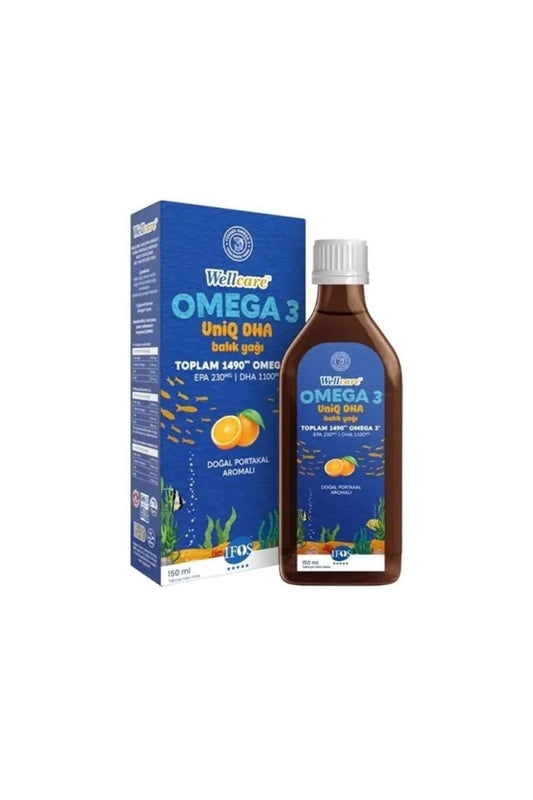 Wellcare Omega 3 UniQ DHA Fish Oil 150 ml