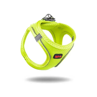 Arnés para perro TailPetz Air-Mesh transpirable color verde lima neón
