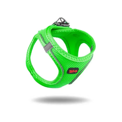 Arnés para perros Tailpetz de malla transpirable Air-Mesh en verde neón