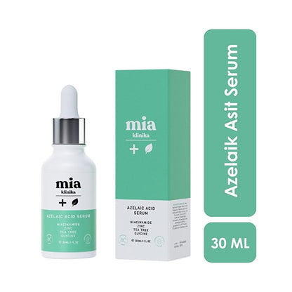 Sérum de ácido azelaico Mia Klinika: tratamiento para el acné, imperfecciones e hiperpigmentación | Con aceite de árbol de té y zinc | Reduce el enrojecimiento y unifica el tono de la piel