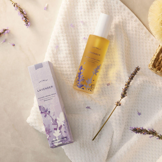 Thymes Lavender Shower Aroma Spray 3.4 Oz Aroma Spray Pasteur Pharmacy