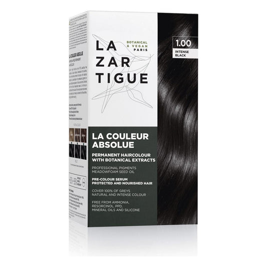 Lazartigue La Couleur Absolue Permanent Hair Color Kit 1.00 Intense Black Hair Color Kit Pasteur Pharmacy