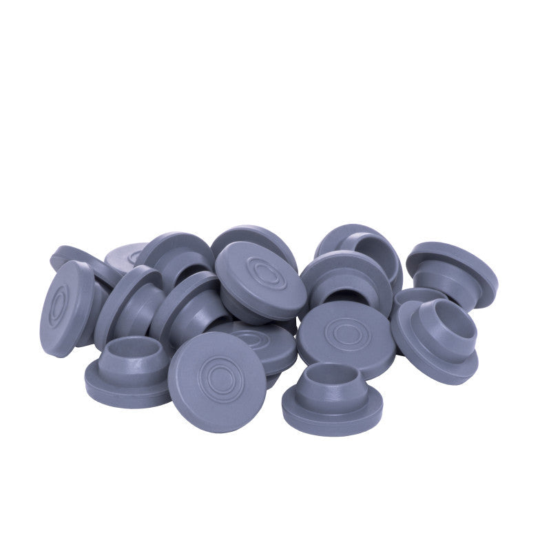 20mm Snap-On* (S-O) Chlorobutyl Vial Stopper, Gray (Pack of 1,000) Medical Supplies Pasteur Pharmacy