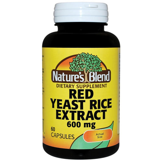 Nature's Blend S Red Yeast Rice Extract 600 Mg 60 Capsules Vitamins & Supplements Pasteur Pharmacy