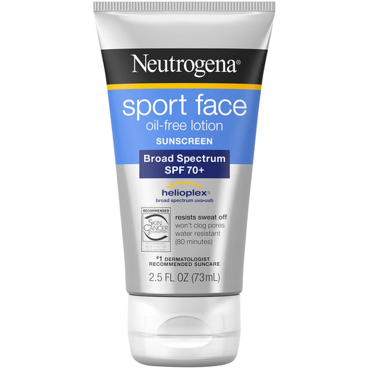 Neutrogena Sport Face Oil-Free Lotion Sunscreen Broad Spectrum SPF 70 – 2.5 Fl Oz Sunscreen Pasteur Pharmacy