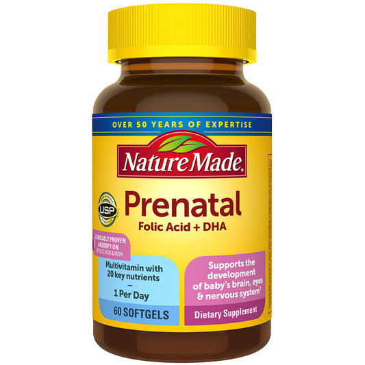 Nature Made Prenatal Multivitamin + 200 Mg DHA Softgels Vitamins & Supplements Pasteur Pharmacy