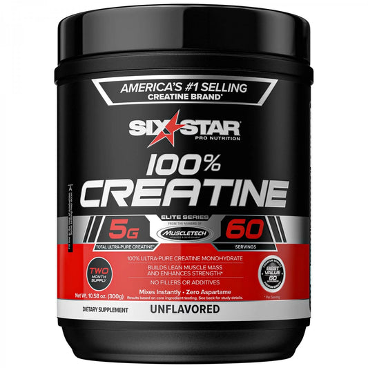 Six Star Pro Nutrition 100% Creatine Unflavored Powder, 10.58 Oz Sports & Energy Drinks Pasteur Pharmacy
