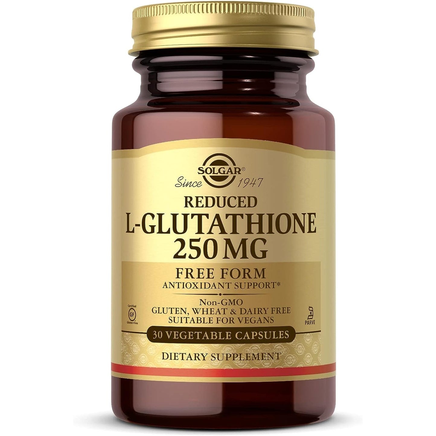 Solgar Reduced L-Glutathione 250 Mg, 30 Vegetable Capsules Vitamins & Supplements Pasteur Pharmacy