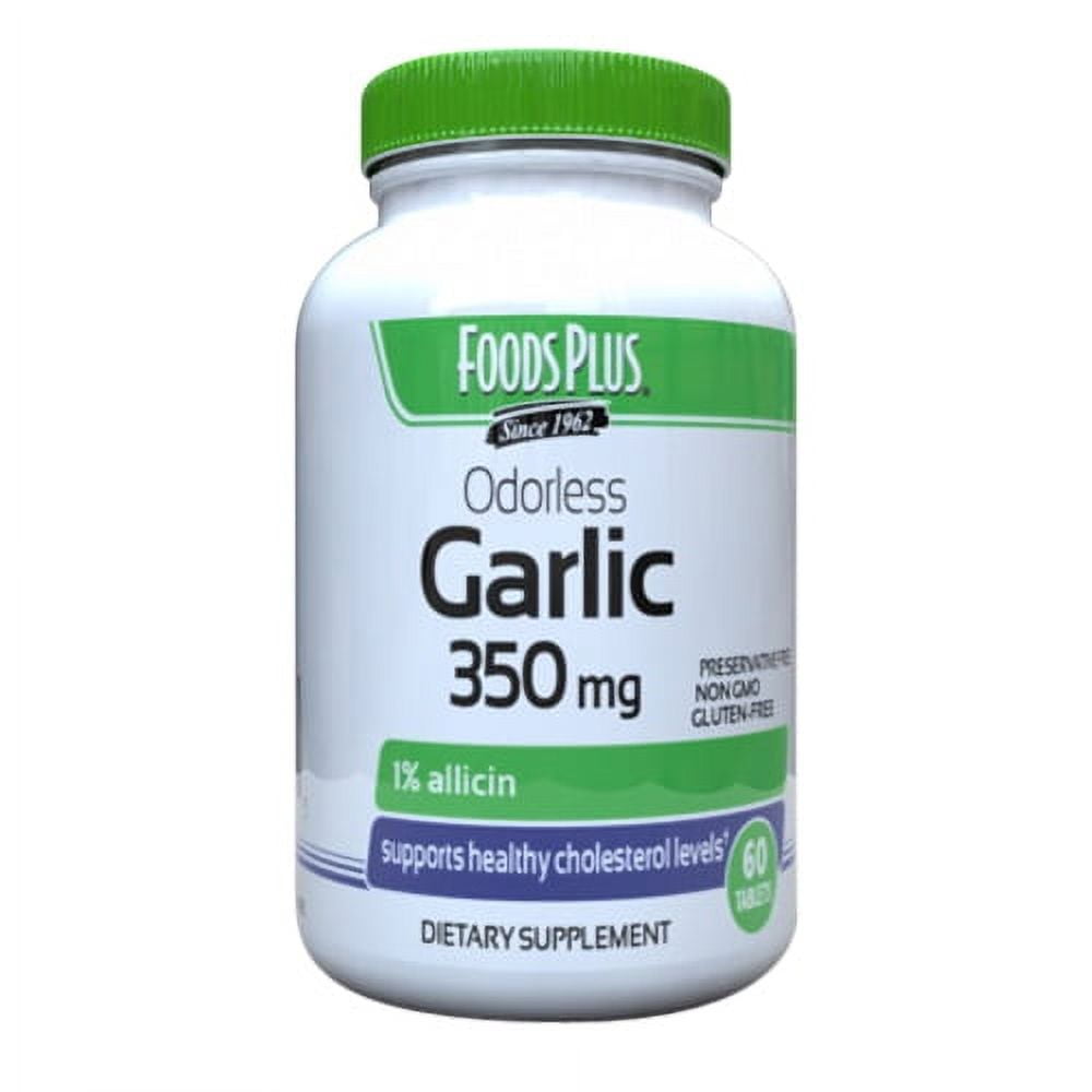 Food Plus Foods Garlic 350 Mg Odor Controlled Tablets Garlic Pasteur Pharmacy