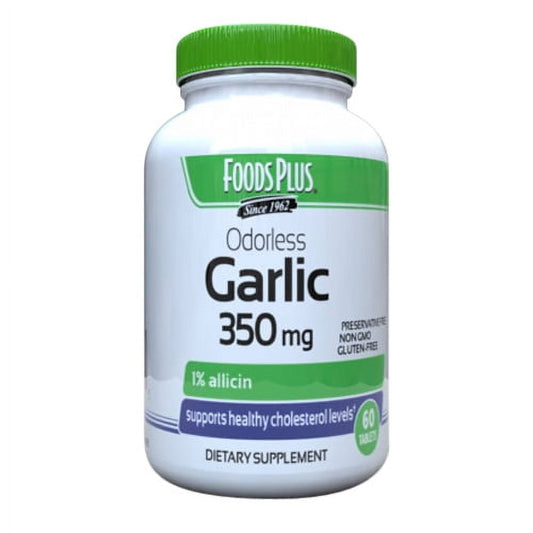 Food Plus Foods Garlic 350 Mg Odor Controlled Tablets Garlic Pasteur Pharmacy