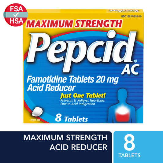 Pepcid Ac Maximum Strength Tablets 20 Mg 8Ct Health & Beauty Pasteur Pharmacy