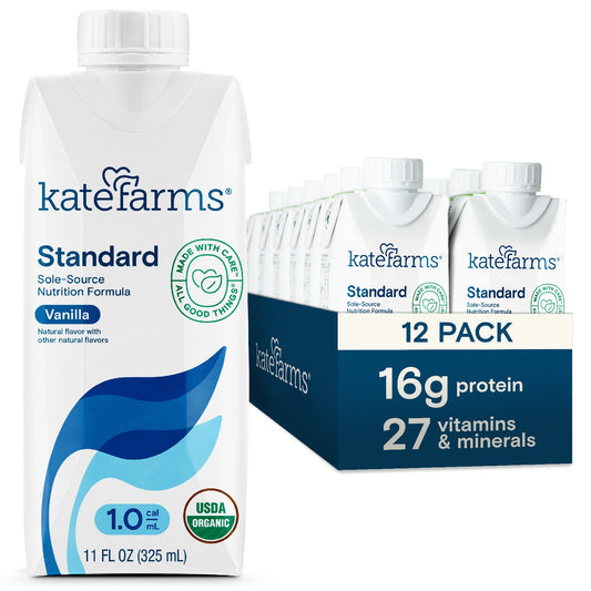 Kate Farms Standard 1.0 Vanilla Oral Supplement / Tube Feeding Formula, 11 Oz. Carton #851823006683 Fitness & Nutrition Pasteur Pharmacy