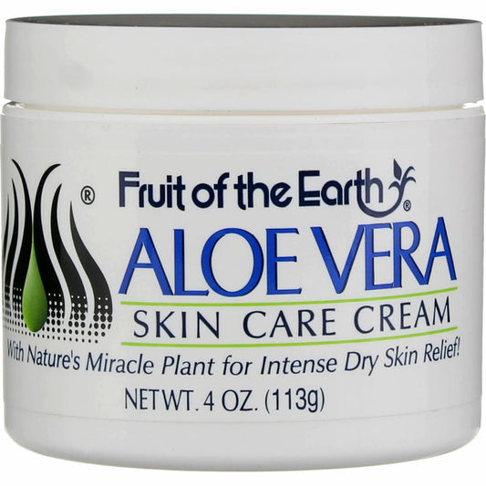 Fruit of the Earth Aloe Vera Skin Care Cream, 4 Oz Lotion & Moisturizer Pasteur Pharmacy