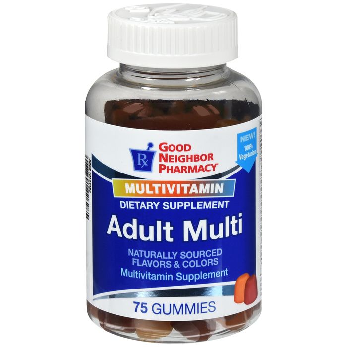 GNP Adult Multivitamin Gummies, Assorted Fruit Flavors, 75 Count Vitamins & Supplements Pasteur Pharmacy