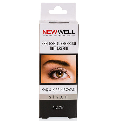 Tinte para cejas y pestañas New Well - Negro | Fórmula de larga duración