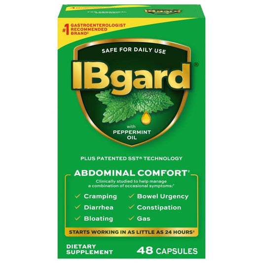 IBgard Gut Health Supplement, Peppermint Oil Capsules For Abdominal Comfort, 144 Health & Beauty Pasteur Pharmacy