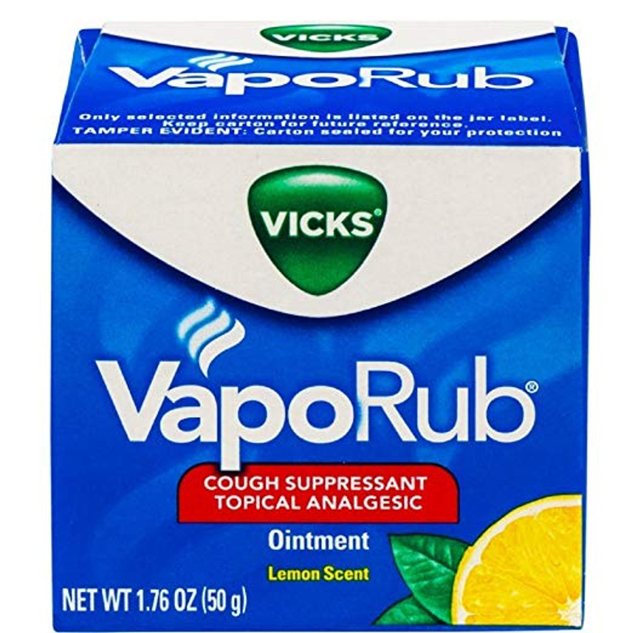 Vicks® VapoRub™ Lemon Scent – Cough Suppressant & Topical Analgesic (1.76 Oz) Health & Beauty Pasteur Pharmacy