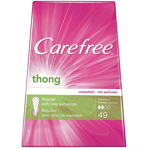 Carefree Pantiliners, Thong, Regular, Unscented Personal Care Pasteur Pharmacy