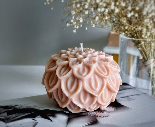 Hygge Candle: Homemade Soy Beeswax Blend, Cottagecore Decor, bookshelf decor Christmas Decoration Fragrant Nest