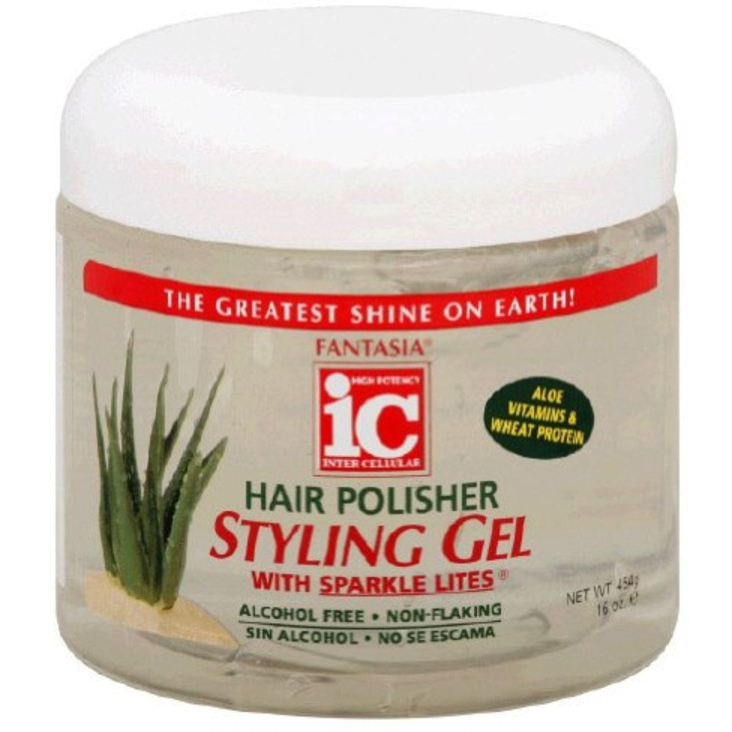 Fantasia IC Hair Polisher Styling Gel With Sparkle Lites - 16 Oz Hair Care Pasteur Pharmacy