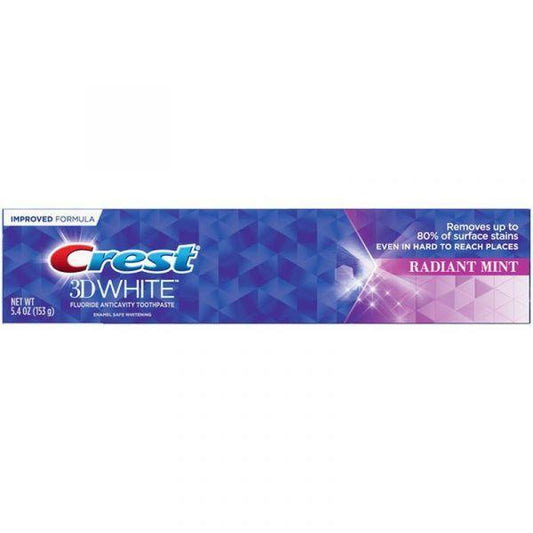 Crest 3D White Radiant Mint Toothpaste, 5.4 Oz Medicine Cabinets Pasteur Pharmacy