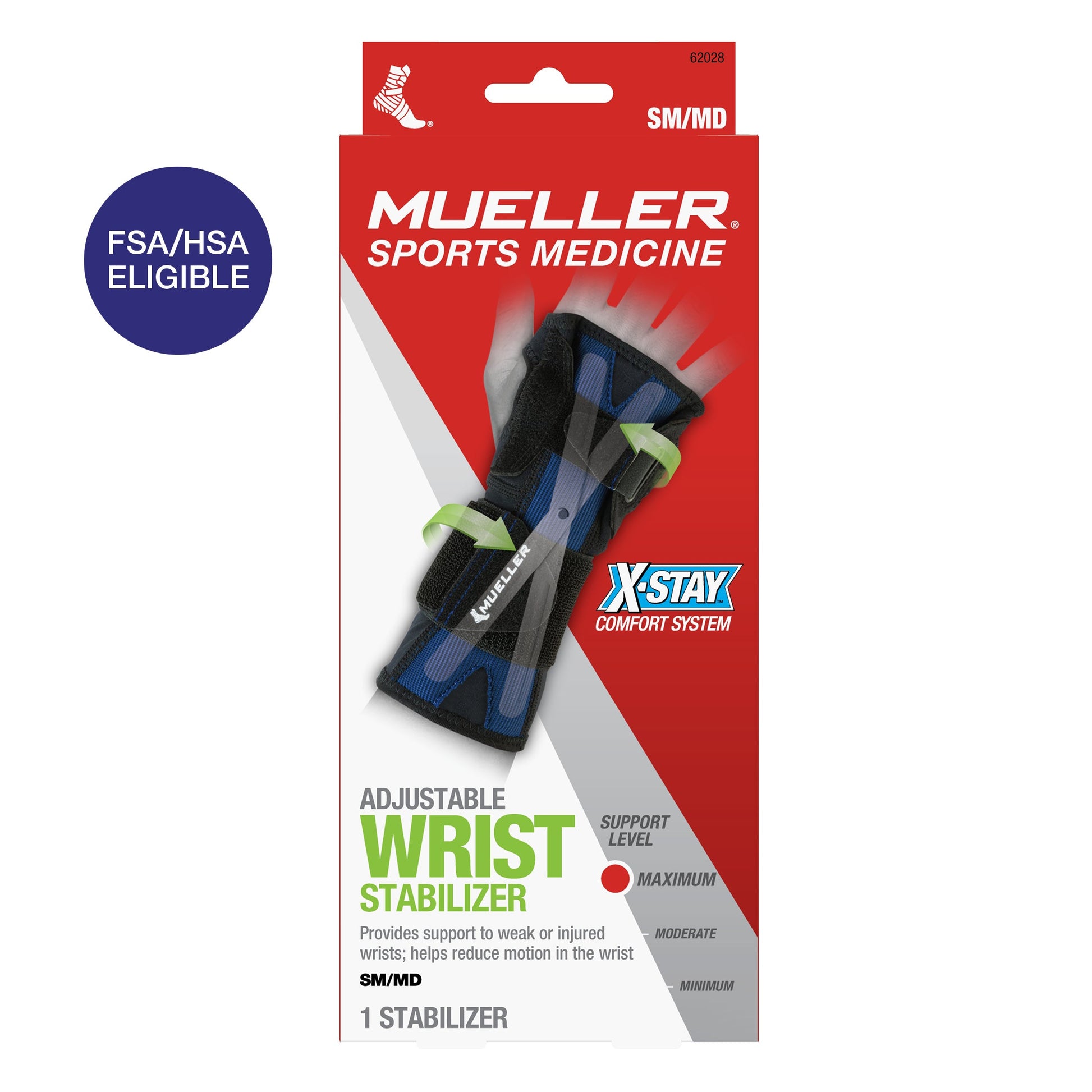 Mueller X-Stay Adjustable Wrist Stabilizer – Small/Medium (Black) Camera Stabilizers & Supports Pasteur Pharmacy