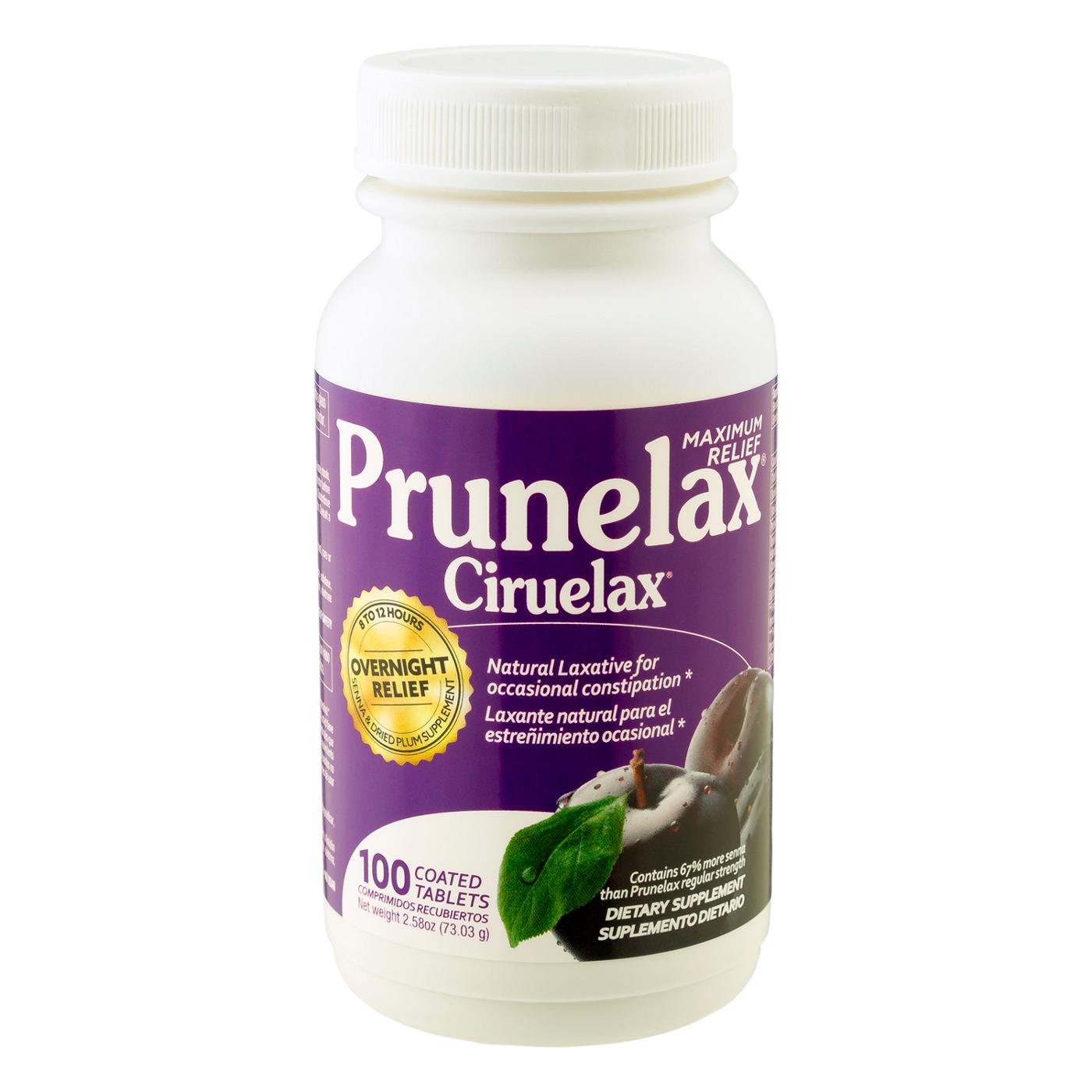 Prunelax Ciruelax Natural Laxative Maximum Relief Tablets Health & Beauty Pasteur Pharmacy