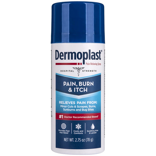 Dermoplast® Pain, Burn &amp; Itch Relief Spray – Hospital Strength (3 oz) First Aid Pasteur Pharmacy